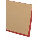 ASY Sisal 160x230cm Linen/crvena tepih