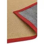 ASY Sisal 160x230cm Linen/crvena tepih