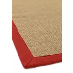 ASY Sisal 160x230cm Linen/crvena tepih