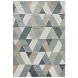 ASY Sketch 200x290cm SK01 Rhombus siva tepih
