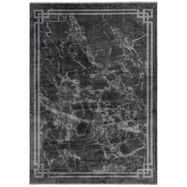 ASY Zehraya 120x180cm ZE03 siva Border tepih
