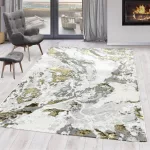 Sunset 8441 bijela-zelena 60szett=60x220cm+2dbx60x110cm modern tepih