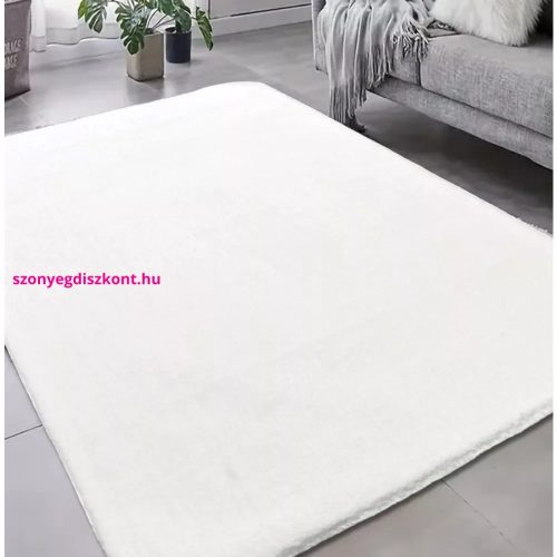  Trgovina 7. Den. Olivia bijeli mekani tepih 66x220cm s gumenom naslonom