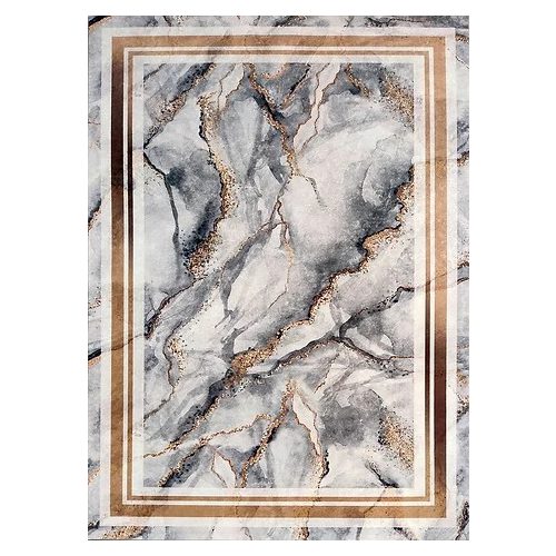 Ber Porte 2001 siva-arany 60x100cm- vékony modern tepih