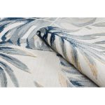  Boolti 21. Tepih BOTANIC 65265 Listovi monstere ravno tkani - ecru 78x150 cm