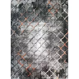 Ber Porte 0066 siva-arany 60x100cm- vékony modern tepih