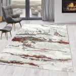 Sunset 8435 bijela-Pink 60x110cm modern tepih
