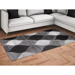   LUXUS SHAGGY SHAGGY tepih, Elvira 1138 siva 80szett=80x250cm+2dbx80x150cm