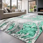  Den Sunset 1115 White-Green 120x170cm moderan tepih