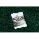  Tepih, staza SOFFI shaggy 5cm zelena -70x300 cm