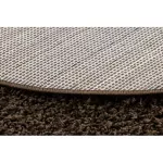  Tepih SOFFI krug čupavi 5cm smeđi krug 160 cm