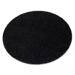  Tepih SOFFI krug shaggy 5cm crni krug 160 cm