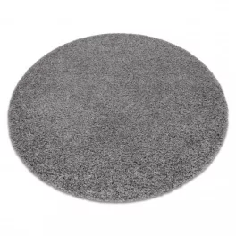 Tepih SOFFI krug čupavi 5cm sivi krug 120 cm