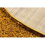  Tepih SOFFI krug čupavi 5cm zlatni krug 120 cm