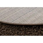  Tepih SOFFI krug čupavi 5cm smeđi krug 100 cm