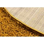  Tepih SOFFI krug čupavi 5cm zlatni krug 100 cm