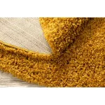  Tepih SOFFI krug čupavi 5cm zlatni krug 100 cm