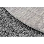  Tepih SOFFI krug čupavi 5cm sivi krug 80 cm
