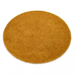  Tepih SOFFI krug čupavi 5cm zlatni krug 80 cm