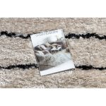 tepih FLUFFY 2371 shaggy csík - krem / antracit 180x270 cm