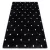tepih FLUFFY 2370 shaggy pontok - antracit / bijela 160x220 cm