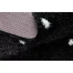 tepih FLUFFY 2370 shaggy pontok - antracit / bijela 160x220 cm