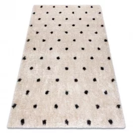 tepih FLUFFY 2370 shaggy pontok - krem / antracit 160x220 cm