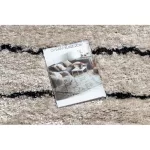 tepih FLUFFY 2371 shaggy csík - krem / antracit 160x220 cm