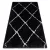 tepih FLUFFY 2373 shaggy - antracit / bijela 160x220 cm