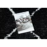 tepih FLUFFY 2373 shaggy - antracit / bijela 160x220 cm