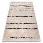 tepih FLUFFY 2371 shaggy csík - krem / antracit 140x190 cm