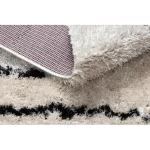 tepih FLUFFY 2371 shaggy csík - krem / antracit 140x190 cm