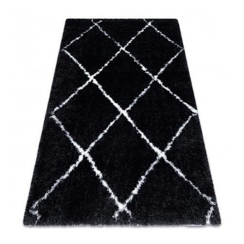 tepih FLUFFY 2373 shaggy - antracit / bijela 140x190 cm