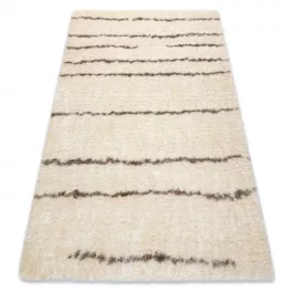 tepih FLUFFY 2371 shaggy csík - krem / bež 80x150 cm