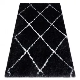 tepih FLUFFY 2373 shaggy - antracit / bijela 80x150 cm