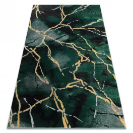    EMERALD tepih 1018 glamur, elegantno mramorno staklo zeleno / zlatno 240x330 cm