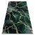  EMERALD tepih 1018 glamur, elegantno mramorno staklo zeleno / zlatno 240x330 cm