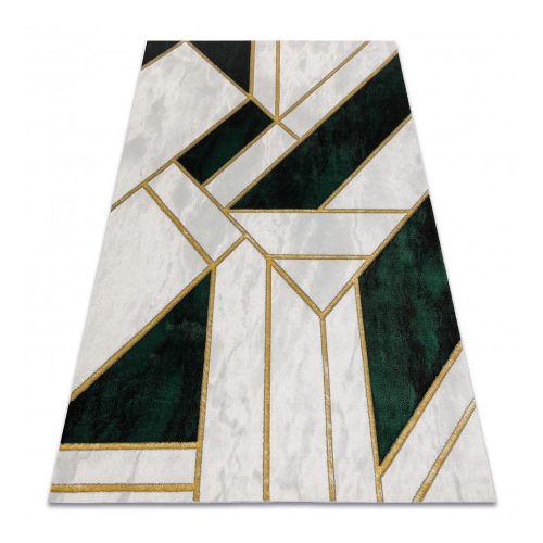  EMERALD tepih 1015 glamur, elegantan mramor, geometrijsko staklo zeleno / zlatno 240x330 cm