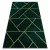  EMERALD tepih 1012 glamur, elegantna geometrija, mramorno staklo zeleno / zlatno 240x330 cm