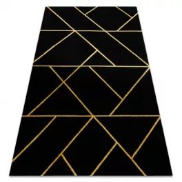   EMERALD tepih 1012 glamour, elegáns geometriai crne / arany 200x290 cm