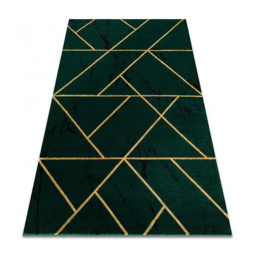 EMERALD tepih 1012 glamour, elegáns geometriai, márvány üveg zelena / arany 200x290 cm