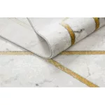 EMERALD tepih 1019 glamour, elegáns gyémánt, márvány krem / arany 200x290 cm