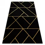 EMERALD tepih 1012 glamour, elegáns geometriai crne / arany 180x270 cm