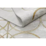 EMERALD tepih 1010 glamour, elegáns körökben krem / arany 180x270 cm