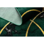EMERALD tepih 1016 glamour, elegáns art deco, márvány üveg zelena / arany 180x270 cm