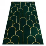 EMERALD tepih 1021 glamour, elegáns art deco, üveg zelena / arany 180x270 cm