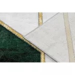 EMERALD tepih 1015 glamour, elegáns márvány, geometriai üveg zelena / arany 160x220 cm