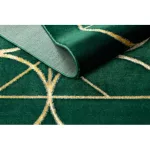 EMERALD tepih 1010 glamour, elegáns körökben üveg zelena / arany 160x220 cm