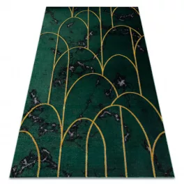   EMERALD tepih 1016 glamour, elegáns art deco, márvány üveg zelena / arany 160x220 cm