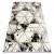 EMERALD tepih 1020 glamour, elegáns márvány, háromszögek crne / arany 160x220 cm